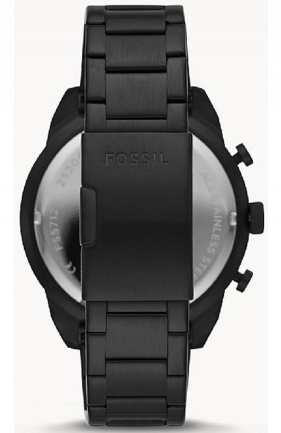 FOSSIL Bronson Black Stainless Steel Chronograph FS5712