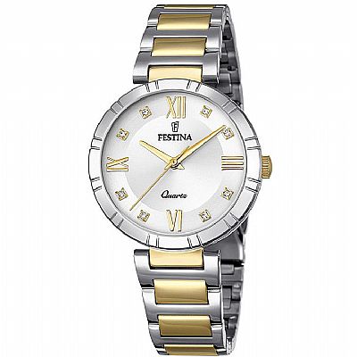 FESTINA Ladies Two Tοne Stainless Steel F16937/Α