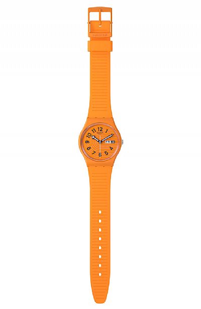  SWATCH Trendy Lines In Sienna Rubber Strap SO28O703