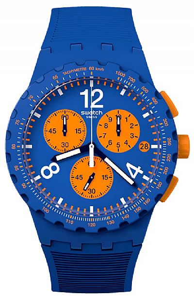 SWATCH Primarly Blue Rubber Strap  SUSN419