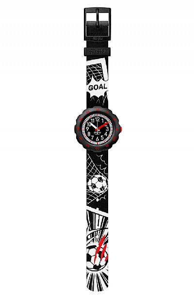  FLIK FLAK Goal! Black Fabric Strap  ZFPSP064