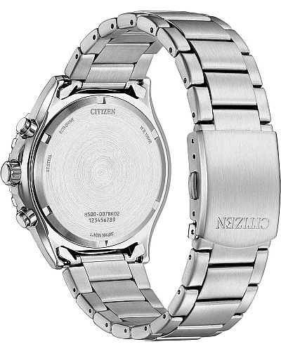 CITIZEN Eco-Drive Chronograph Silver Stainless Steel Bracelet  AT2561-81X