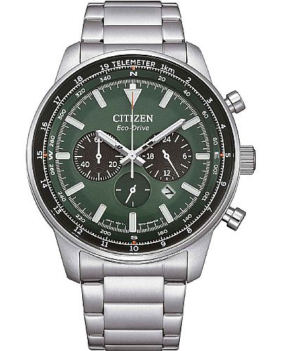 CITIZEN Eco-Drive Chronograph Silver Stainless Steel Bracelet   CA4500-91X