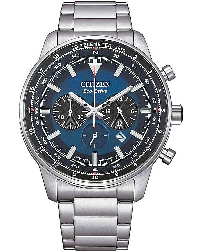 CITIZEN Eco-Drive Chronograph Silver Stainless Steel Bracelet   CA4500-91L