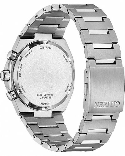 CITIZEN Eco-Drive Chronograph Silver Titanium Bracelet CA4610-85M