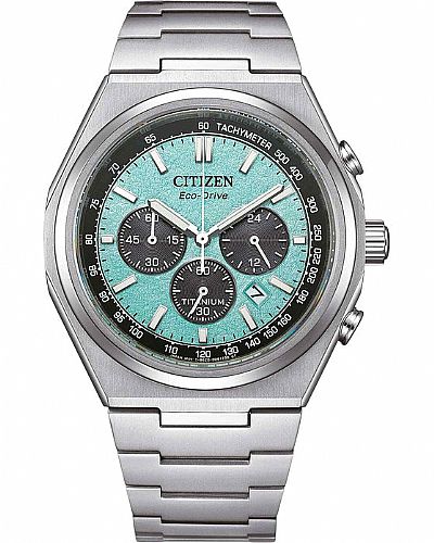 CITIZEN Eco-Drive Chronograph Silver Titanium Bracelet CA4610-85M