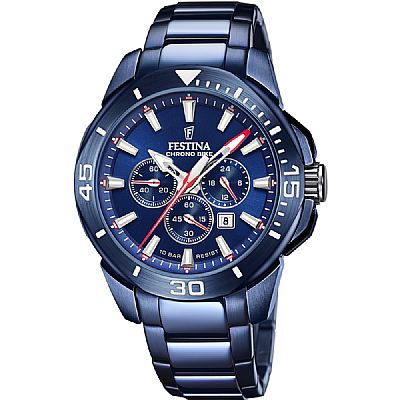 FESTINA MEN'S BLUE SPECIAL EDITIONS  STAINLESS STEEL F20643/1 