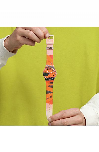 SWATCH X Tate Gallery Orange and Red on Pink by Wilhelmina Barns-Graham SUOZ362