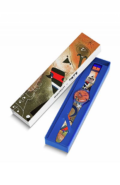 SWATCH X Tate Gallery Women and Bird In The Moonlight by Joan Miro  SO29Z136