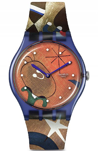 SWATCH X Tate Gallery Women and Bird In The Moonlight by Joan Miro  SO29Z136