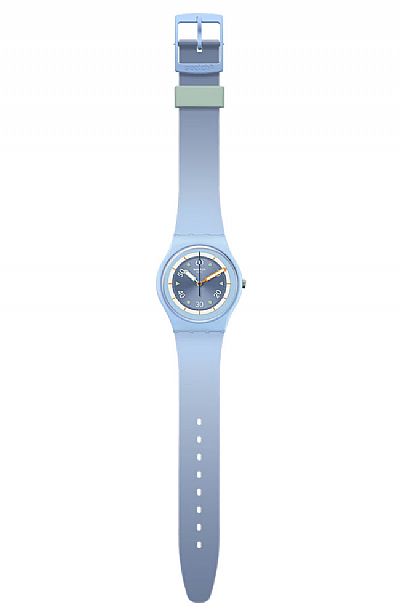 SWATCH Power of Nature Frozen Waterfall Light Blue Silicone Strap  SO31L100