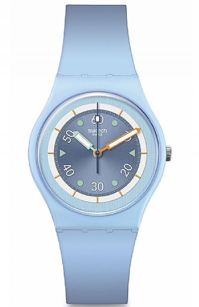 SWATCH Power of Nature Frozen Waterfall Light Blue Silicone Strap  SO31L100