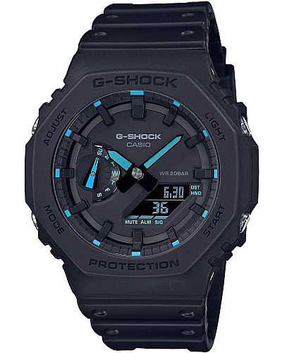 CASIO G-Shock Octagon 2100 Utility Black Series Black Rubber Strap GA-2100-1A2ER