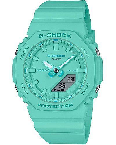  CASIO G-Shock Turquoise Rubber Strap  GMA-P2100-2AER