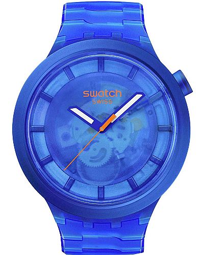 SWATCH BIG BOLD COLORS OF JOY BLUE BIOSOURCED BRACELET SB05N116