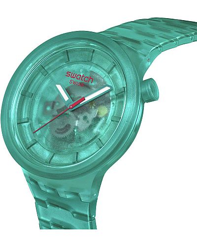 SWATCH BIG BOLD COLORS OF JOY TURQUOISE BIOSOURCED BRACELETSB05L101 