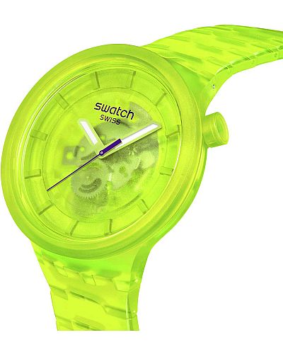 SWATCH BIG BOLD COLORS OF JOY YELLOW BIOSOURCED BRACELET  SB05J103