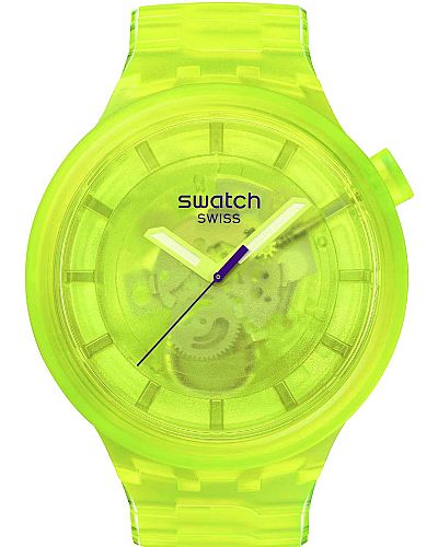 SWATCH BIG BOLD COLORS OF JOY YELLOW BIOSOURCED BRACELET  SB05J103