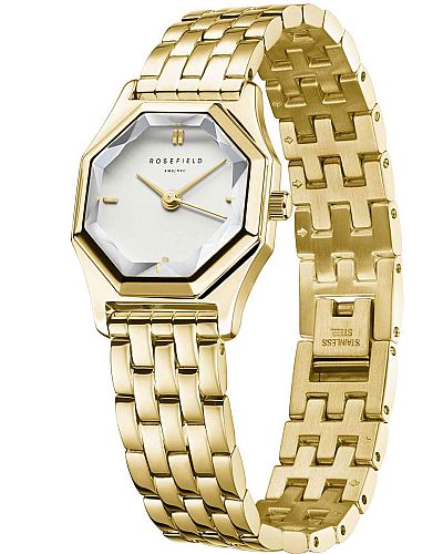 ROSEFIELD The Gemme Gold Stainless Steel Bracelet  GWGSG-G02