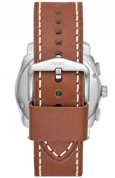 FOSSIL Machine Chronograph Brown Leather Strap  FS6059