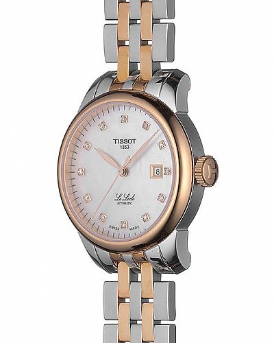 TISSOT T-Classic Le Locle Diamonds Automatic Two Tone Stainless Steel Bracelet  T006.207.22.116.00