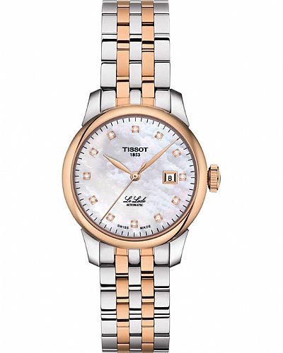 TISSOT T-Classic Le Locle Diamonds Automatic Two Tone Stainless Steel Bracelet  T006.207.22.116.00