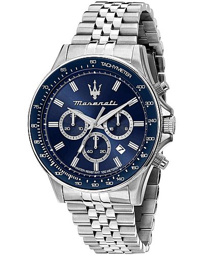 MASERATI Sfida Chronograph Silver Stainless Steel R8873640025