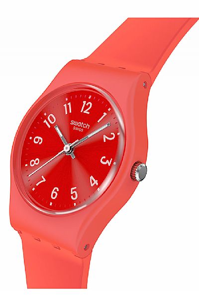  SWATCH Notes Of Coral Rubber Strap  LP165