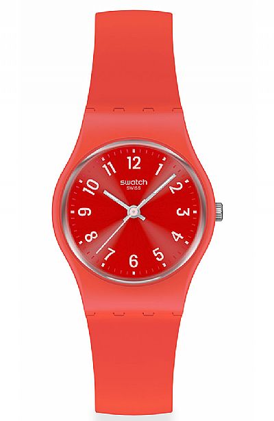  SWATCH Notes Of Coral Rubber Strap  LP165