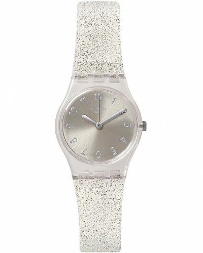  SWATCH Silverin Glistar Too Rubber Strap  LK343E