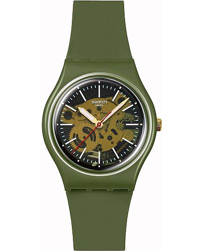 SWATCH Thru The Greenery Rubber Strap SO28G110