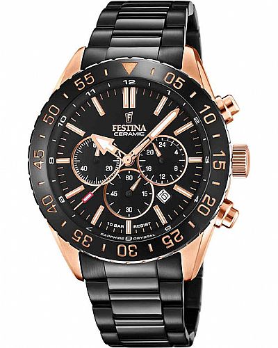  FESTINA Black Stainless Steel Chronograph F20578/1