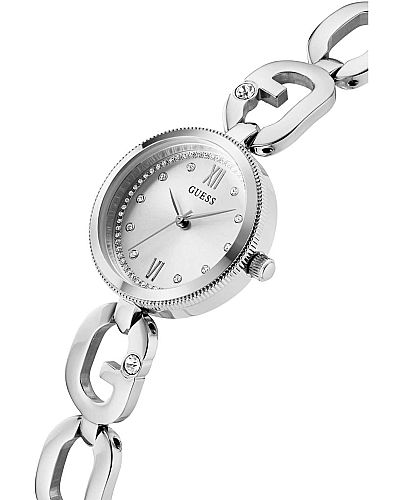 GUESS Empower Crystals Silver Stainless Steel Bracelet  GW0759L1