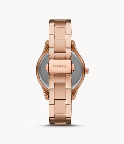  FOSSIL Stella Crystals Rose Gold Stainless Steel Bracelet  ES5106