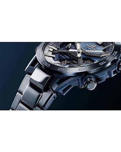  CASIO Edifice Solar Bluetooth Blue Stainless Steel Chronograph  ECB-2000CB-2AEF