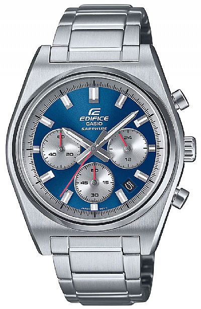  CASIO Edifice Silver Stainless Steel Chronograph  EFB-730D-2AVUEF