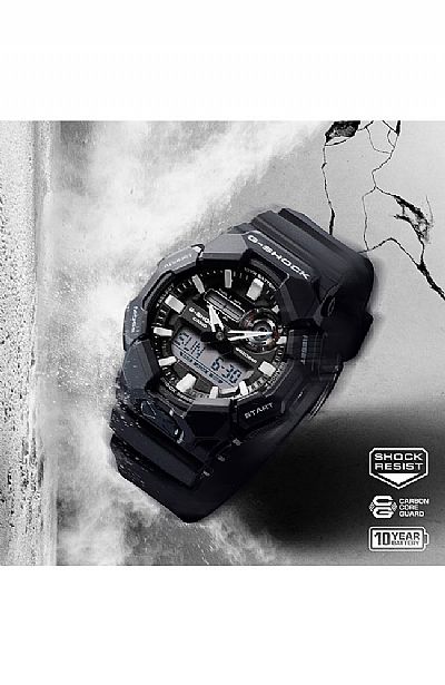  CASIO G-Shock Black Rubber Strap  GA-010-1AER