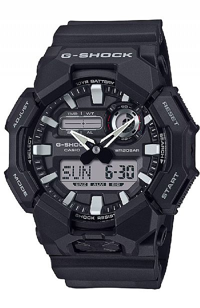  CASIO G-Shock Black Rubber Strap  GA-010-1AER