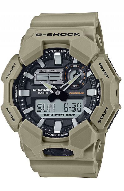  CASIO G-Shock Biege Rubber Strap  GA-010-5AER