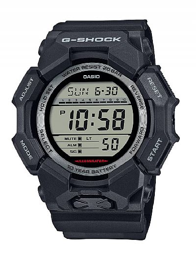  CASIO G-Shock Black Rubber Strap  GD-010-1ER