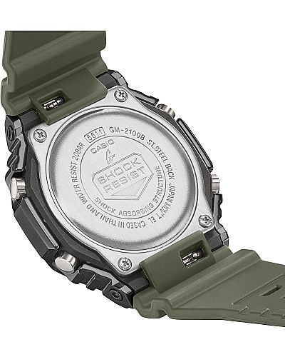  CASIO Green Rubber Strap  GM-2100B-3AER