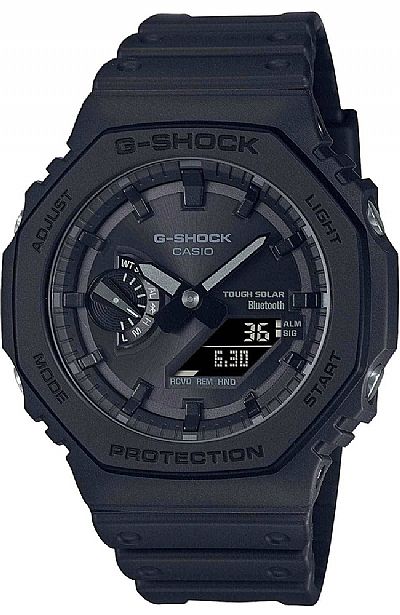  CASIO G-Shock Bluetooth Solar Black Rubber Chronograph GA-B2100-1A1ER