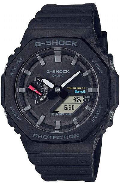 CASIO G-Shock Bluetooth Solar Black Rubber Chronograph GA-B2100-1AER