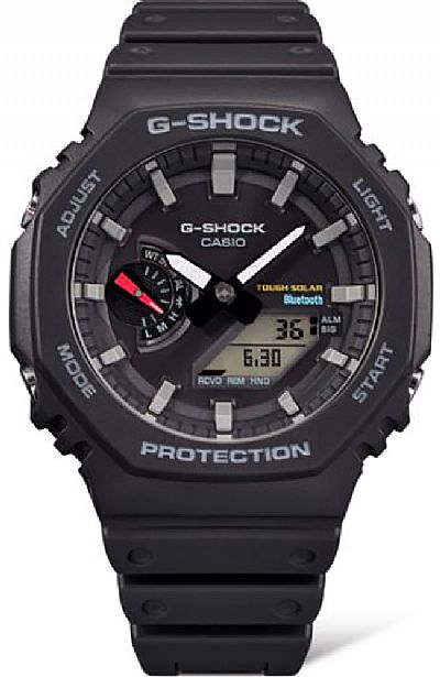 CASIO G-Shock Bluetooth Solar Black Rubber Chronograph GA-B2100-1AER