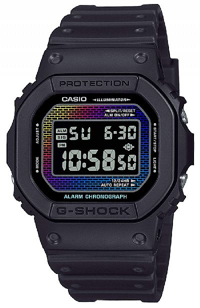  CASIO G-Shock Black Rubber Strap  DW-5600RW-1ER