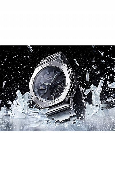  CASIO G-Shock Bluetooth Tough Solar Stainless Steel Bracelet GM-B2100D-1AER