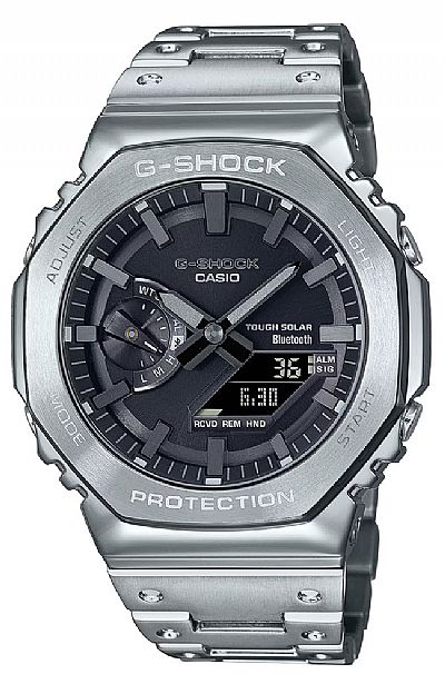  CASIO G-Shock Bluetooth Tough Solar Stainless Steel Bracelet GM-B2100D-1AER