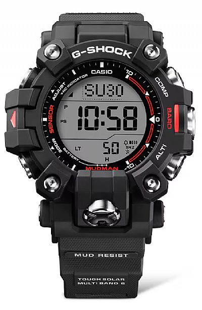 G-SHOCK Tough Solar MASTER OF G-LAND MUDMAN Black Resin Strap  GW-9500-1ER