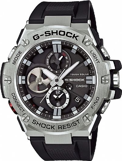  CASIO G-Shock Touch Solar Bluetooth Black Rubber Strap  GST-B100-1AER