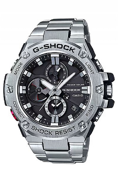  CASIO G-Shock Touch Solar Bluetooth Stainless Steel Bracelet  GST-B100D-1AER